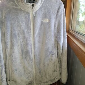 The North Face Women’s Plush Full-Zip Jacket in Light Gray